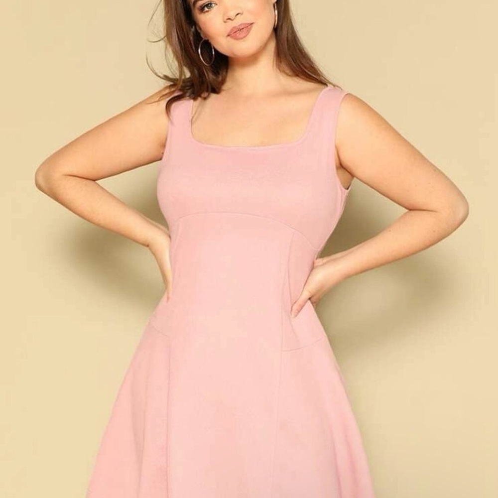 SHEIN Blush Sleeveless Minidress 1XL (size 14)
